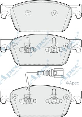 APEC BRAKING Bremžu uzliku kompl., Disku bremzes PAD1782